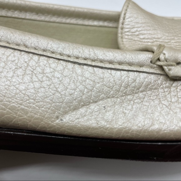SAS Simplify Lusso Gold Loafers Flats Loafers Moc Tripad Comfort Leather Size 7N - Picture 13 of 16